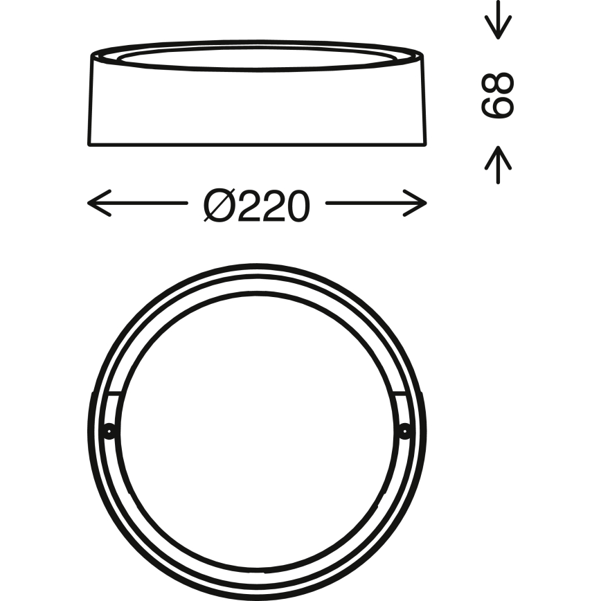 Briloner 3019-016 - Επιτοίχιο φωτιστικό εξωτερικού χώρου LED GENUA LED/18W/230V IP44 λευκό