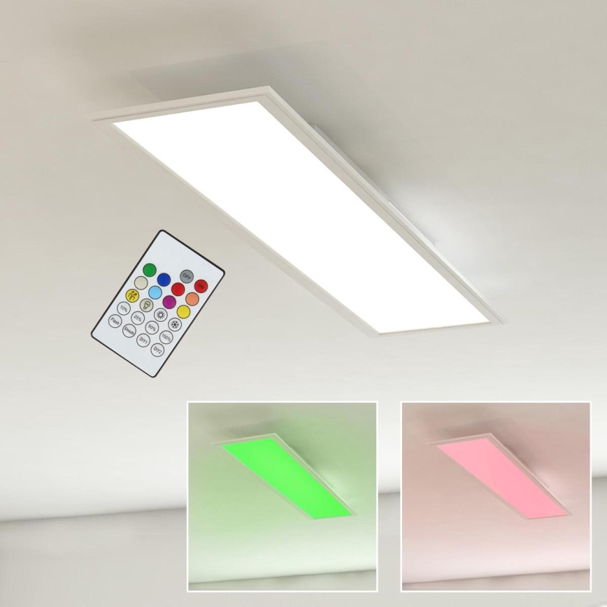 Briloner 3033-016 - LED RGBW Dimmable φωτιστικό οροφής PIATTO LED/18W/230V 2700-6000K + τηλεχειριστήριο