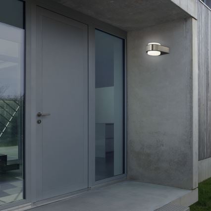 Briloner 3035-012- Επιτοίχιο φωτιστικό εξωτερικού χώρου LED HANAU LED/6,5W/230V IP44 ματ χρώμιο