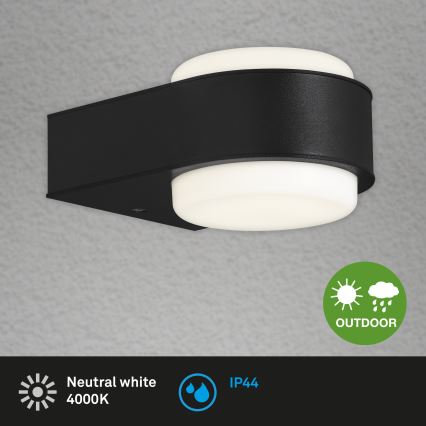 Briloner 3035-015 - Εξωτερικό επιτοίχιο φωτιστικό LED HANAU LED/6,5W/230V IP44 μαύρο