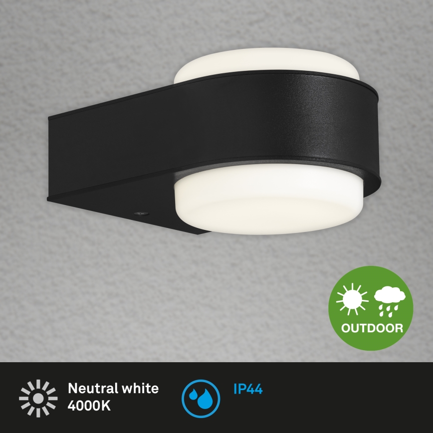 Briloner 3035-015 - Εξωτερικό επιτοίχιο φωτιστικό LED HANAU LED/6,5W/230V IP44 μαύρο