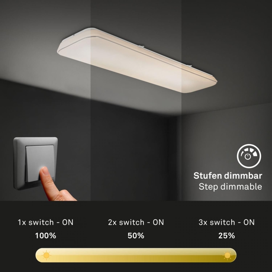 Briloner 3042-016 - LED Dimmable φωτιστικό οροφής RUPA LED/48W/230V