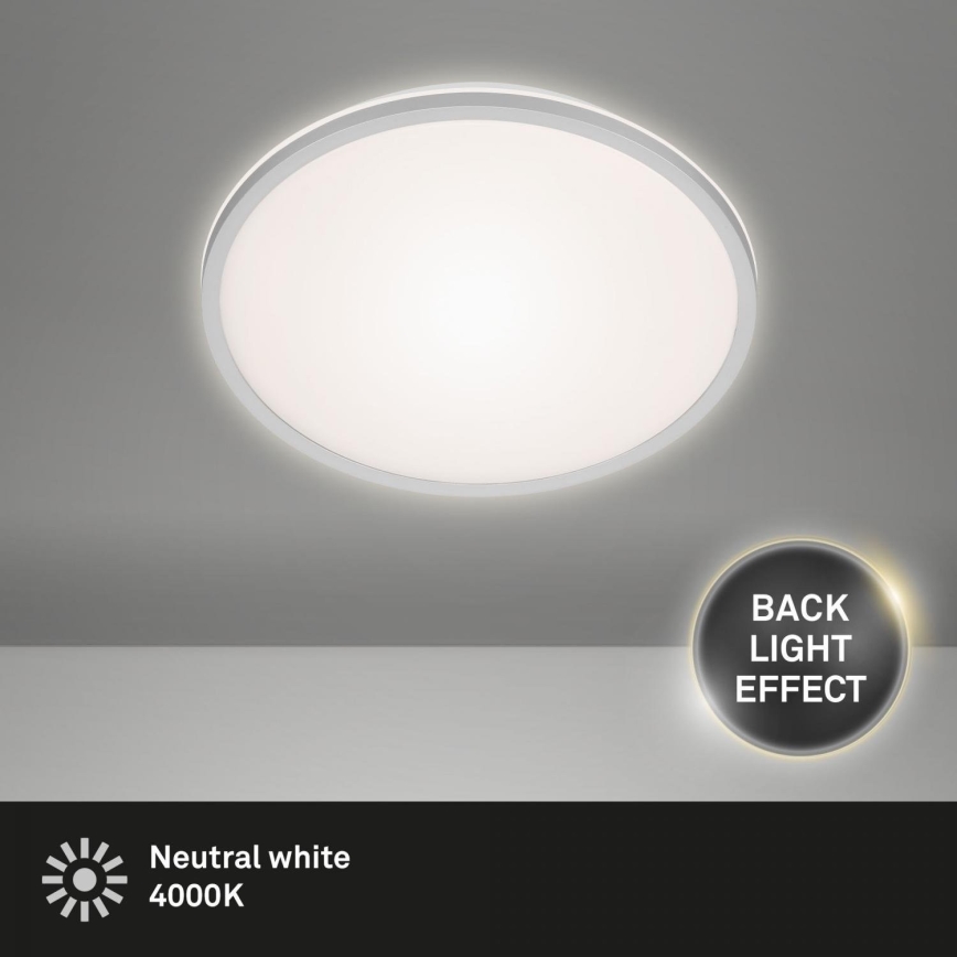 Briloner 3046-014 - Φωτιστικό οροφής LED LED/15W/230V 4000K διάμετρος 28 cm ασημί