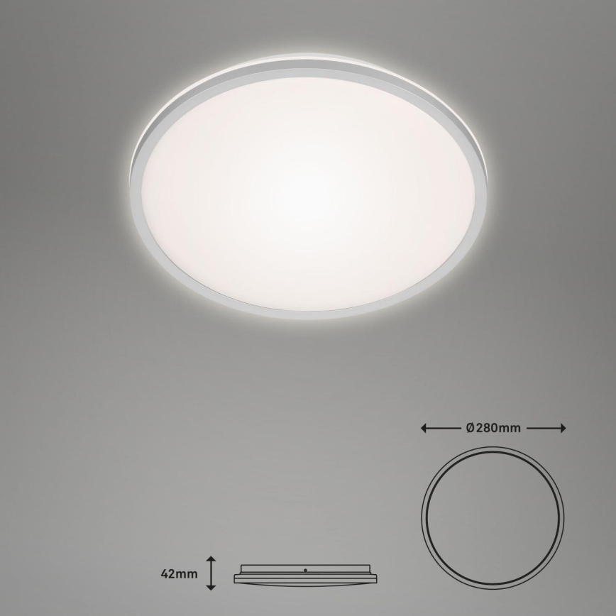 Briloner 3046-014 - Φωτιστικό οροφής LED LED/15W/230V 4000K διάμετρος 28 cm ασημί