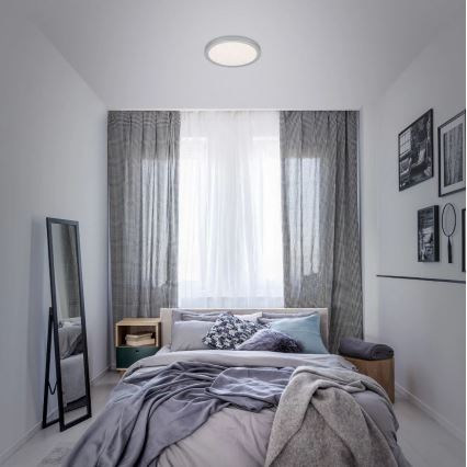 Briloner 3048-014 - Φωτιστικό οροφής LED RUNA LED/18W/230V ασημί