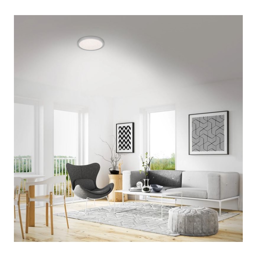 Briloner 3048-014 - Φωτιστικό οροφής LED RUNA LED/18W/230V ασημί