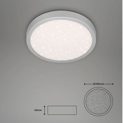 Briloner 3048-014 - Φωτιστικό οροφής LED RUNA LED/18W/230V ασημί