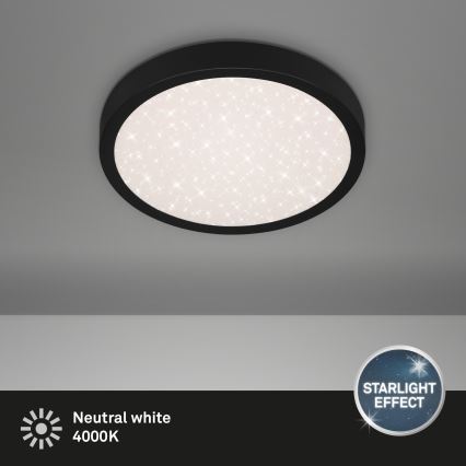 Briloner 3048-015 - Φωτιστικό οροφής LED RUNA LED/18W/230V μαύρο