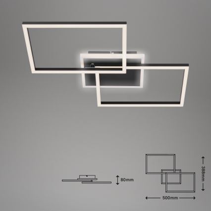 Briloner 3049-015 - LED Dimmable φωτιστικό οροφής FRAME LED/40W/230V + τηλεχειριστήριο