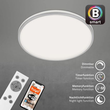 Briloner 3065-014 - Ρυθμιζόμενο LED φωτιστικό οροφής IVY LED/42W/230V Wi-Fi Tuya διάμ. 49 εκ. + τηλεχειριστήριο