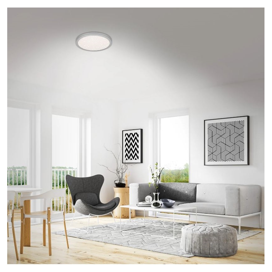 Briloner 3071-014 - Φωτιστικό οροφής LED RUNA LED/24W/230V ασήμι