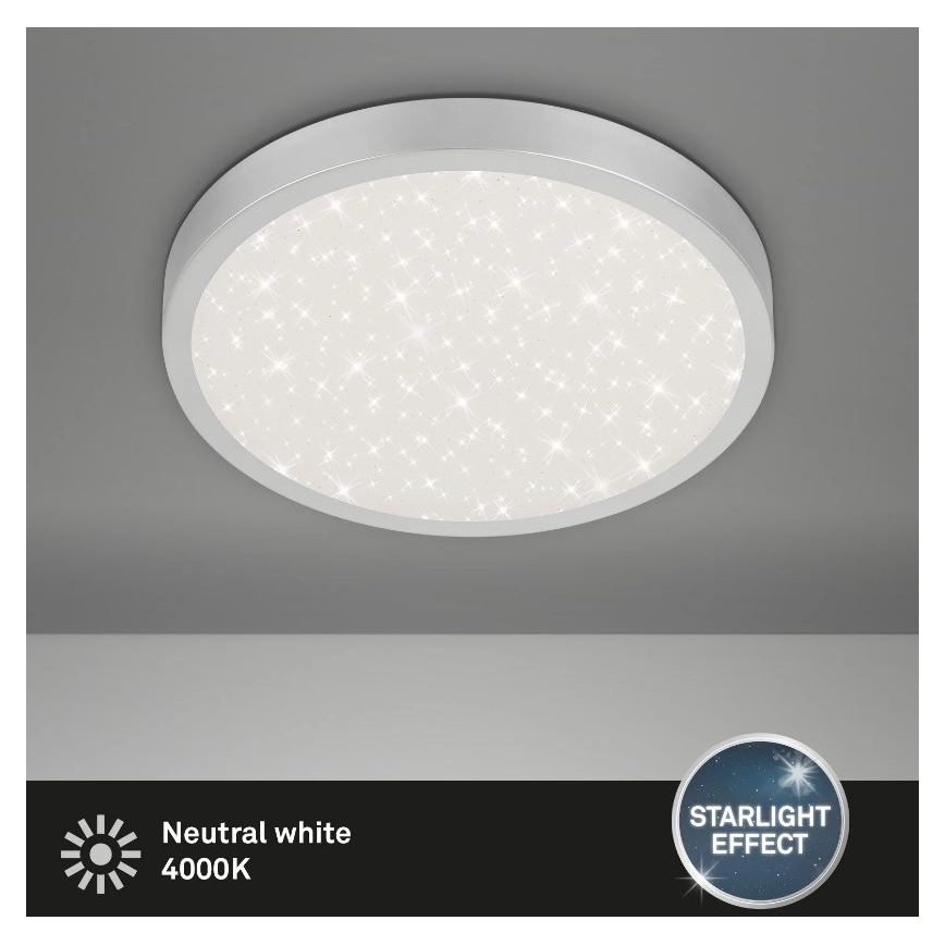 Briloner 3071-014 - Φωτιστικό οροφής LED RUNA LED/24W/230V ασήμι