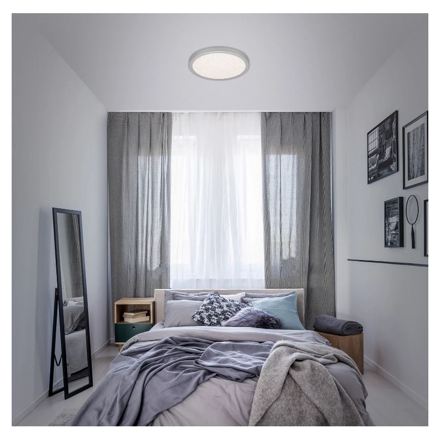Briloner 3071-014 - Φωτιστικό οροφής LED RUNA LED/24W/230V ασήμι