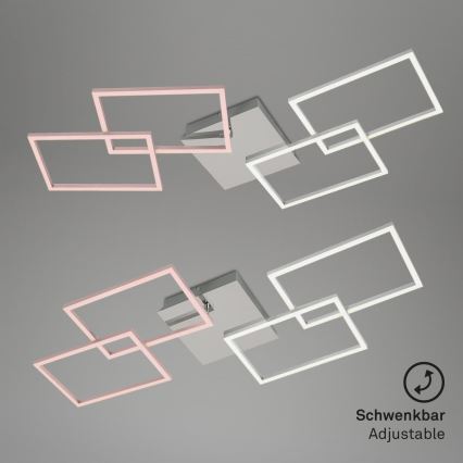 Briloner 3091-018 - LED Dimmable φωτιστικό οροφής FRAME LED/30W/230V γυαλιστερό χρώμιο