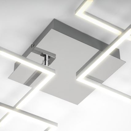 Briloner 3091-018 - LED Dimmable φωτιστικό οροφής FRAME LED/30W/230V γυαλιστερό χρώμιο