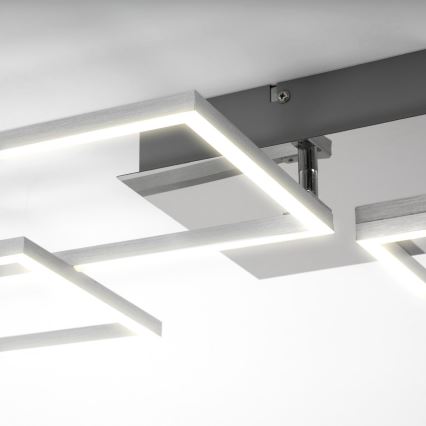 Briloner 3091-018 - LED Dimmable φωτιστικό οροφής FRAME LED/30W/230V γυαλιστερό χρώμιο