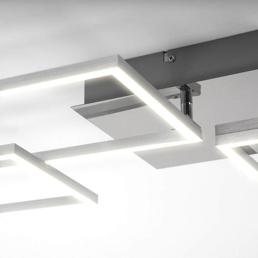 Briloner 3091-018 - LED Dimmable φωτιστικό οροφής FRAME LED/30W/230V γυαλιστερό χρώμιο