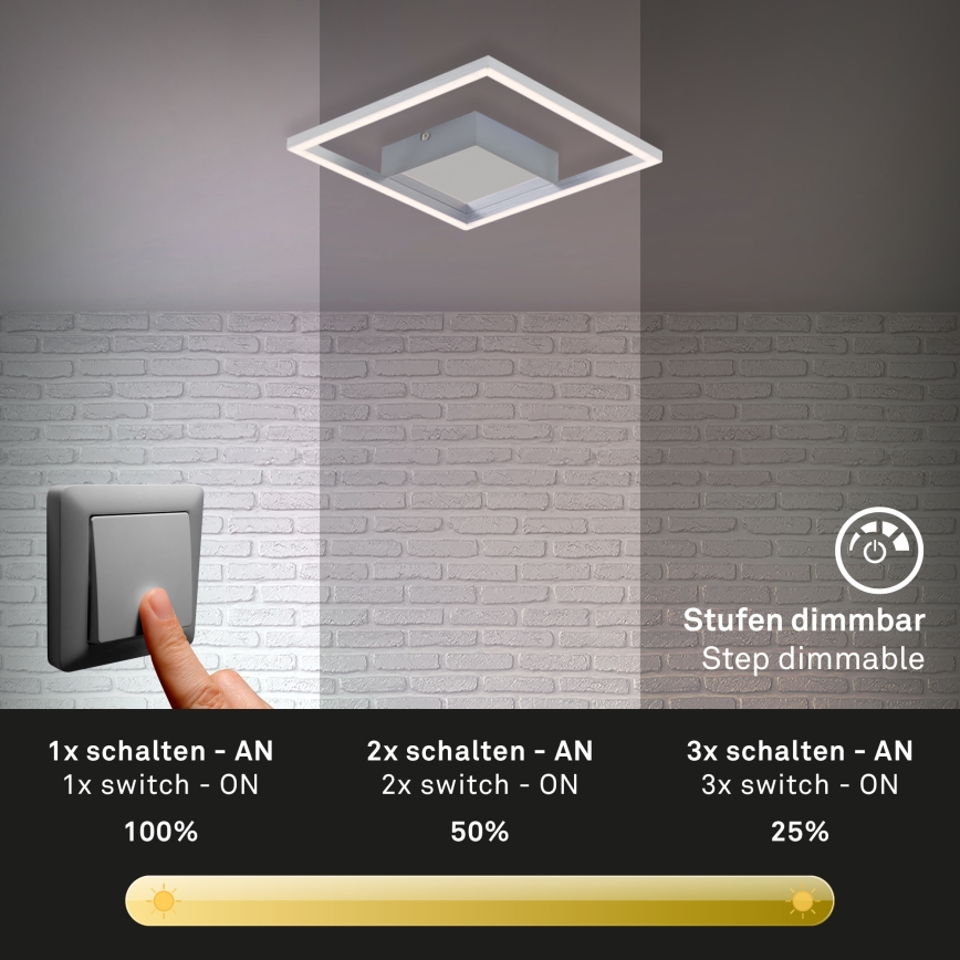 Briloner 3105-018 - LED Dimmable φωτιστικό οροφής FRAMES LED/9,7W/230V