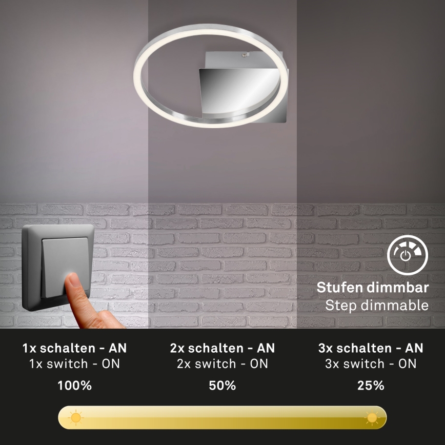 Briloner 3106-018 - LED Dimmable φωτιστικό οροφής FRAMES LED/7,5W/230V