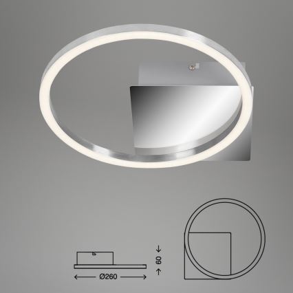 Briloner 3106-018 - LED Dimmable φωτιστικό οροφής FRAMES LED/7,5W/230V