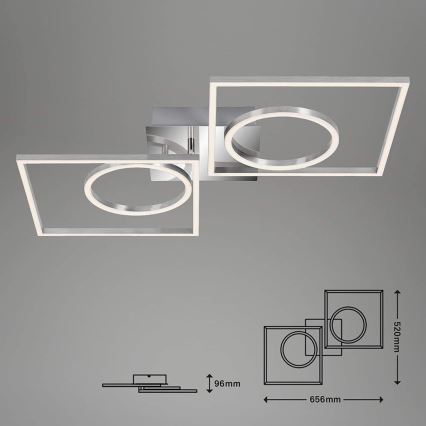 Briloner 3135-018 - LED Dimmable φωτιστικό οροφής FRAME LED/43,8W/230V 3000K