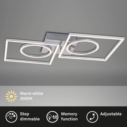 Briloner 3135-018 - LED Dimmable φωτιστικό οροφής FRAME LED/43,8W/230V 3000K