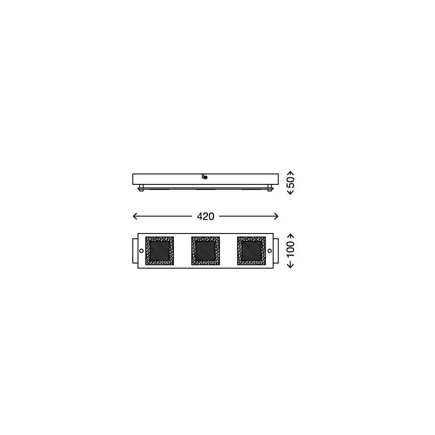 Briloner 3153-038 - Φως οροφής LED PLAZA 3xLED/5W/230V