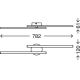 Briloner 3163-029 - LED Πλαφονιέρα οροφής GO 2xLED/9W/230V