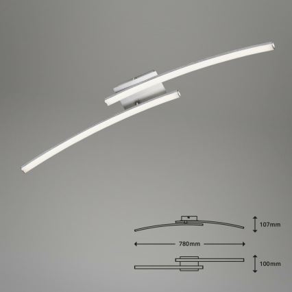 Briloner 3164-029 - LED Πλαφονιέρα οροφής GO 2xLED/9W/230V