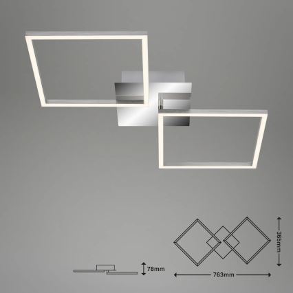 Briloner 3192-018 - Φωτιστικό οροφής LED FRAMES 2xLED/16W/230V