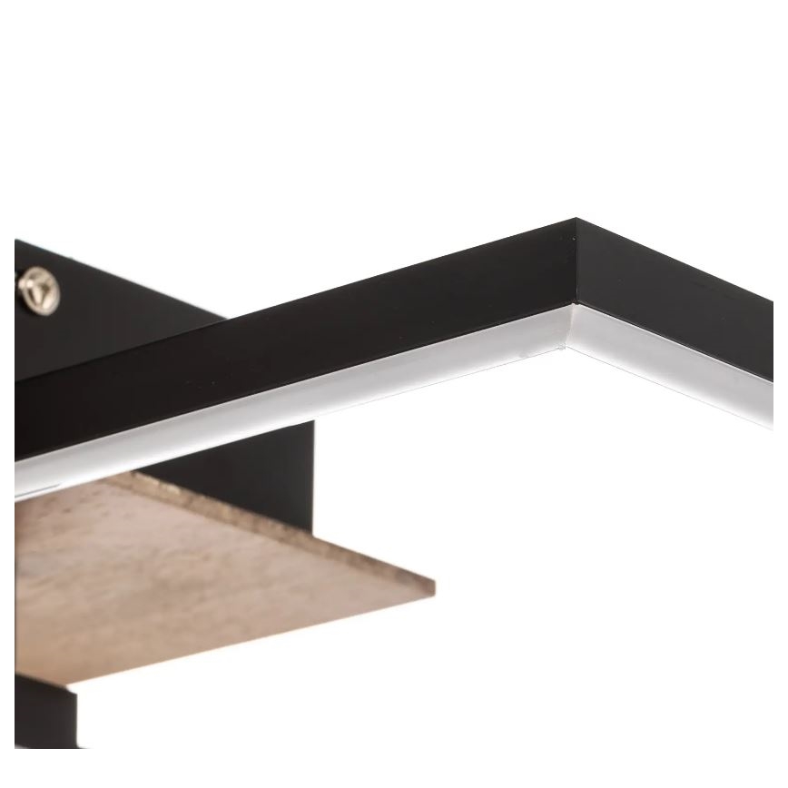 Briloner 3210-014 - LED Dimmable φωτιστικό οροφής FRAME 2xLED/11W/230V καφέ