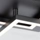 Briloner 3210-015 - LED Dimmable φωτιστικό οροφής FRAME 2xLED/11W/230V μαύρο
