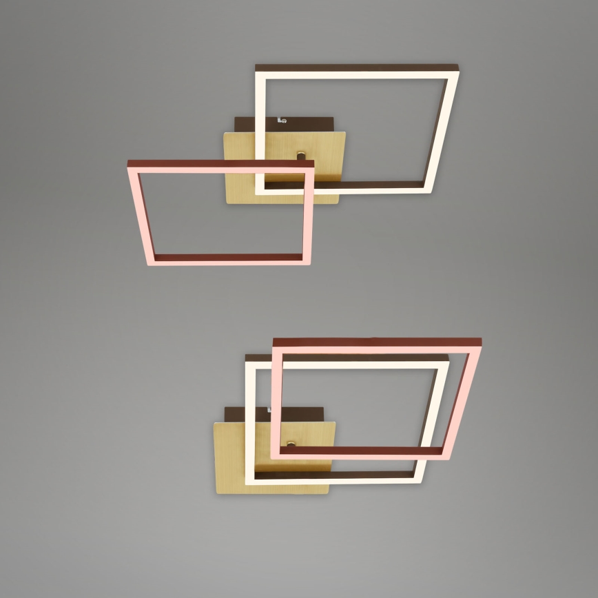 Briloner 3210-017 - Ρυθμιζόμενο LED οροφής φωτιστικό FRAME 2xLED/11W/230V χρυσό