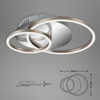 Briloner 3222-018 - LED Dimmable φωτιστικό οροφής FRAMES LED/30W/230V