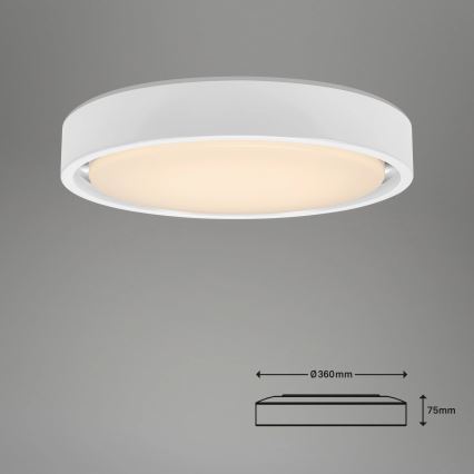Briloner 3227-016 - Ρυθμιζόμενο φωτιστικό LED RGB με αισθητήρα TALENA LED/24W/230V λευκό + τηλεχειριστήριο