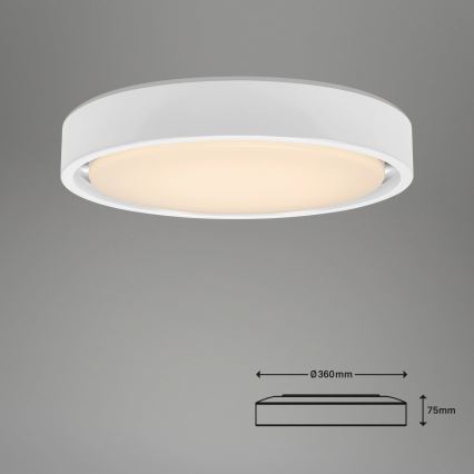 Briloner 3227-016 - LED RGB Φωτιστικό dimming με αισθητήρα TALENA LED/24W/230V λευκό + τηλεχειριστήριο