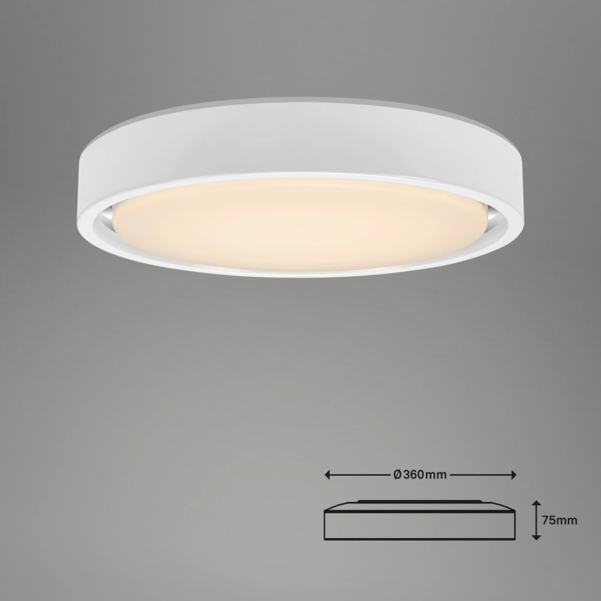 Briloner 3227-016 - LED RGB Φωτιστικό dimming με αισθητήρα TALENA LED/24W/230V λευκό + τηλεχειριστήριο