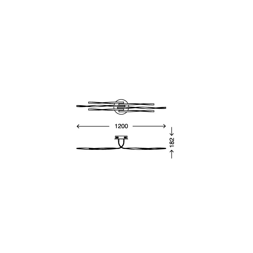 Briloner 3340-062 - Φως οροφής dimmer LED TWIN 6xLED/7,5W/230V