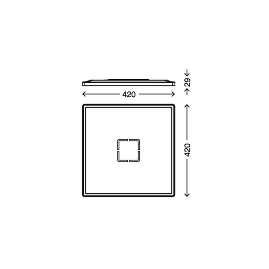Briloner 3393-015 - LED Φωτιστικό οροφής FREE LED/22W/230V 42x42 cm