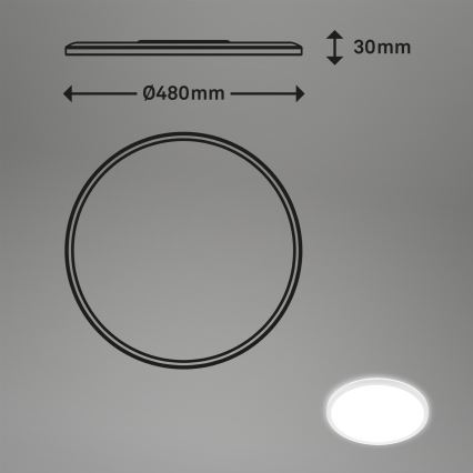 Briloner 3428-016 - Φωτιστικό οροφής LED SLIM LED/30W/230V