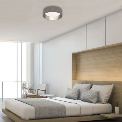 Briloner 3482014 - Οροφής φωτιστικό LED MAILA STARRY LED/12W/230V γκρι/ασημί