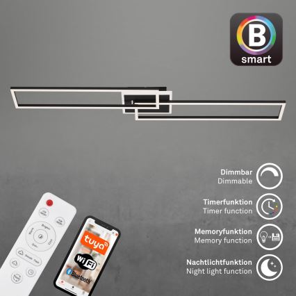 Briloner 3538-015 - Φωτιστικό οροφής ντιμαριζόμενο LED FRAME 2xLED/20W/230V 2700-6500K Wi-Fi Tuya + τηλεχειριστήριο
