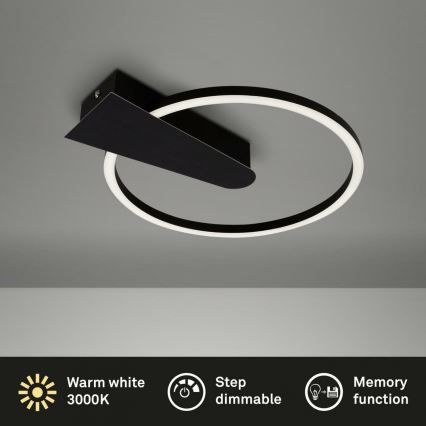 Briloner 3542-015 - Ρυθμιζόμενο LED οροφής φωτιστικό NICO LED/12W/230V μαύρο