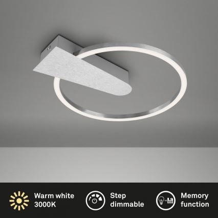 Briloner 3542-018 - LED Dimmable φωτιστικό οροφής NICO LED/12W/230V ματ χρώμιο