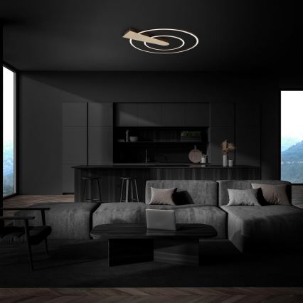 Briloner 3543-017 - LED Dimmable φωτιστικό οροφής NICO LED/25W/230V χρυσαφί