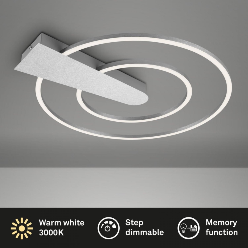 Briloner 3543-018 - LED Dimmable φωτιστικό οροφής NICO LED/25W/230V ματ χρώμιο