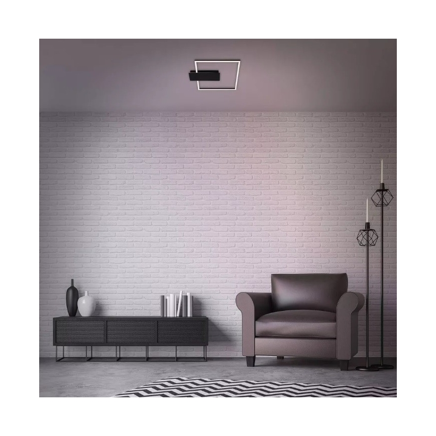 Briloner 3544-015 - LED Dimmable φωτιστικό οροφής NICO LED/12W/230V μαύρο