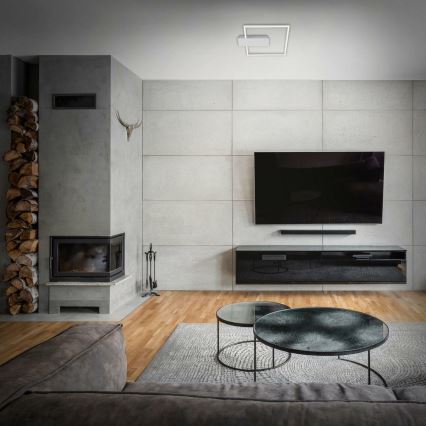 Briloner 3544-018 - LED Dimmable φωτιστικό οροφής NICO LED/12W/230V ματ χρώμιο