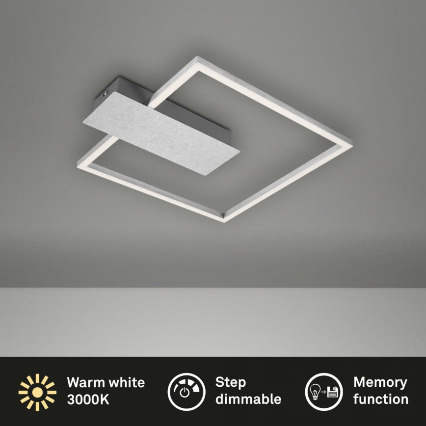 Briloner 3544-018 - LED Dimmable φωτιστικό οροφής NICO LED/12W/230V ματ χρώμιο