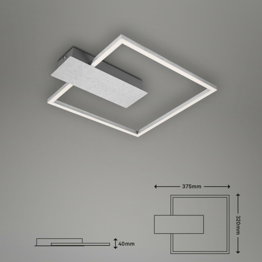 Briloner 3544-018 - LED Dimmable φωτιστικό οροφής NICO LED/12W/230V ματ χρώμιο